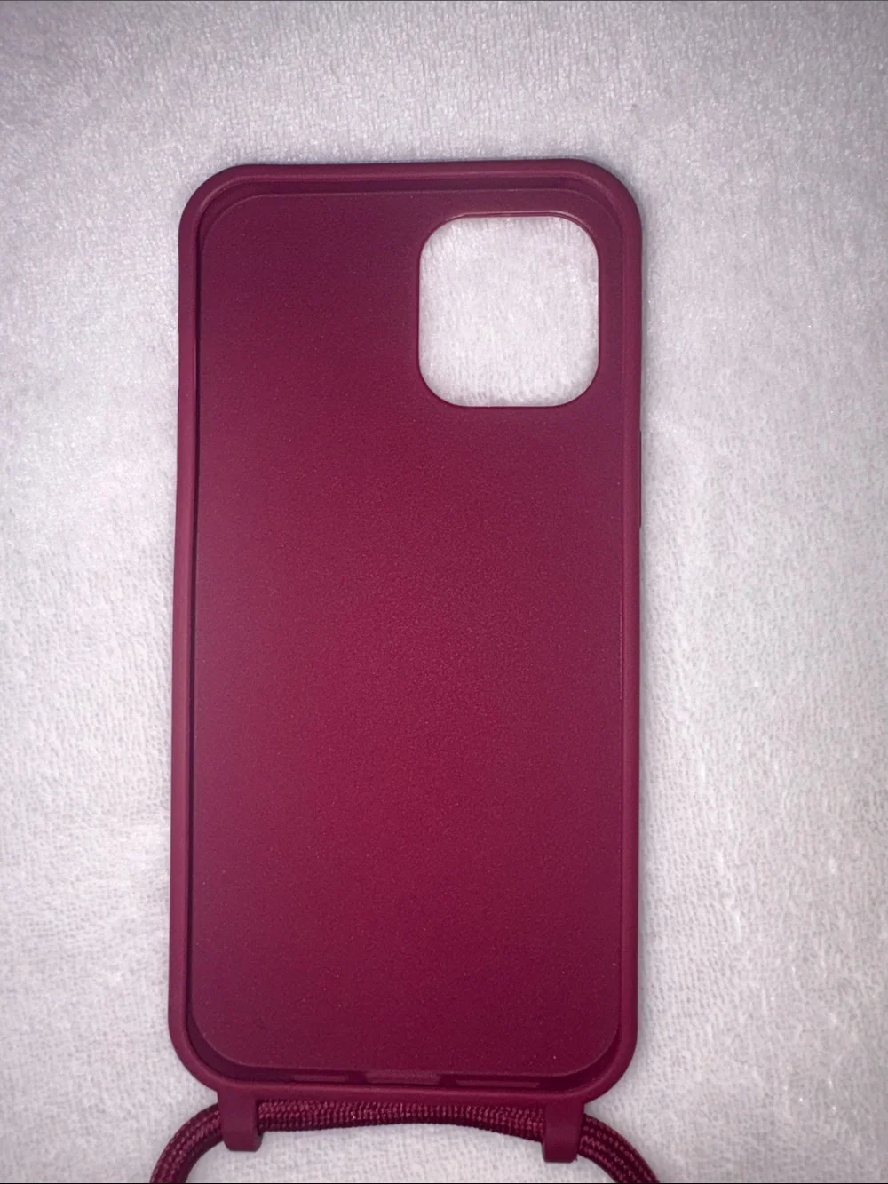Case Mobile Case Burgundy iPhone 12 Pro Max Case with Strap